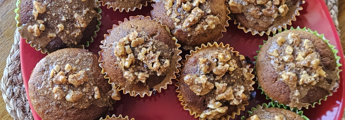 gluten-free banana date cupcakes