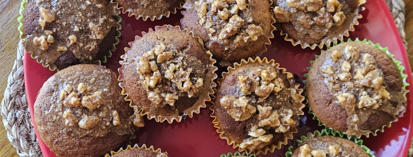 gluten-free banana date cupcakes